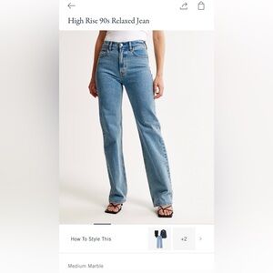 abercrombie high rise 90s relaxed jean